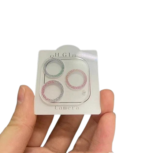 Bling Glitter Diamant Kamera Linsebeskytter for alle iPhone Modellene - Glitter linsebeskytter