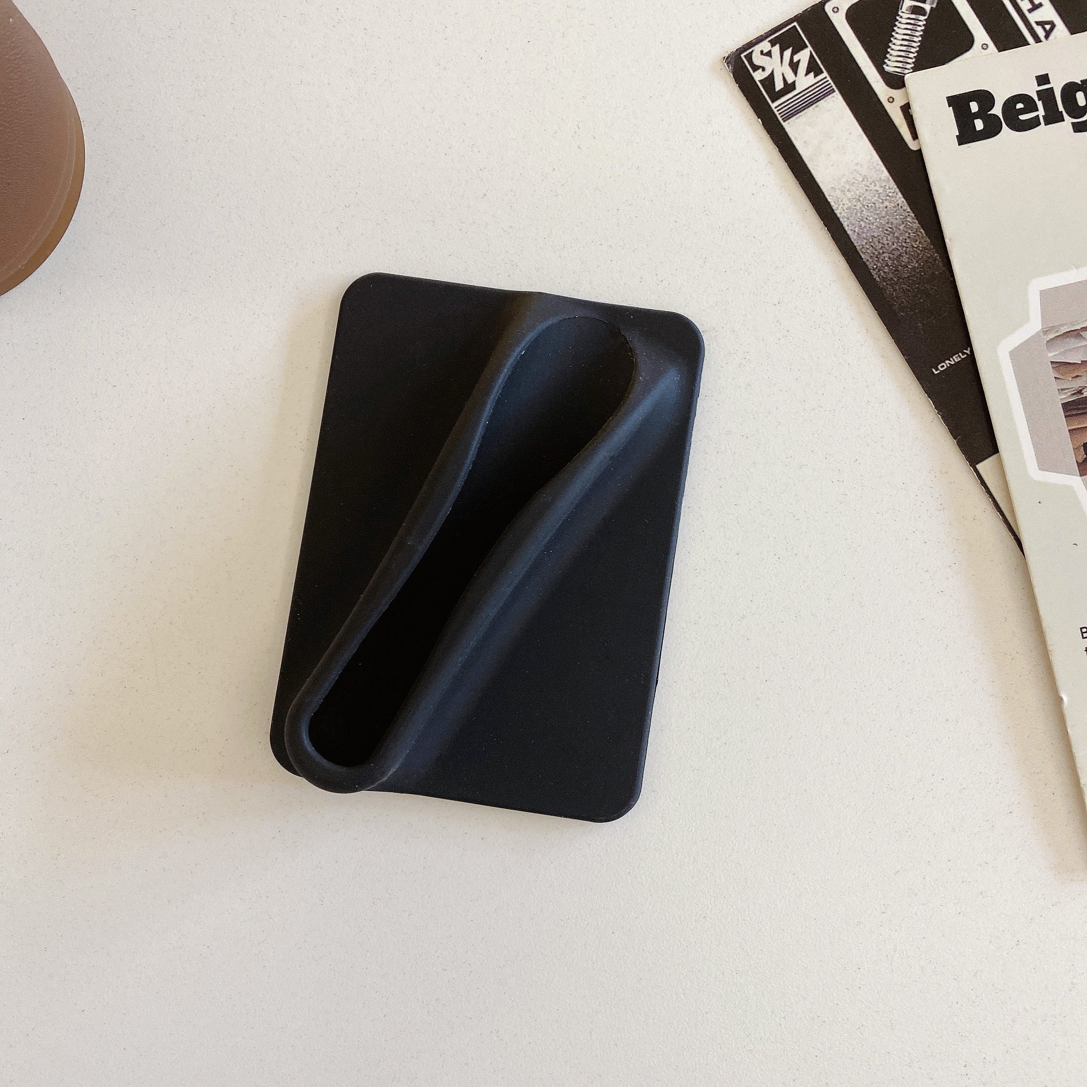 Silikon Lipstick/Leppestift Holder til mobiltelefon - Festes med lim