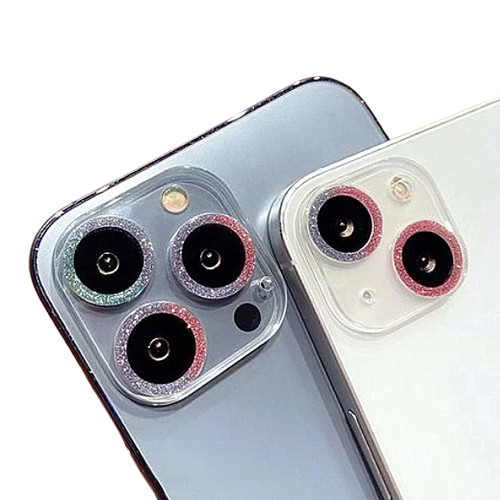 Bling Glitter Diamant Kamera Linsebeskytter for alle iPhone Modellene - Glitter linsebeskytter