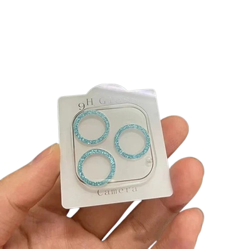 Bling Glitter Diamant Kamera Linsebeskytter for alle iPhone Modellene - Glitter linsebeskytter