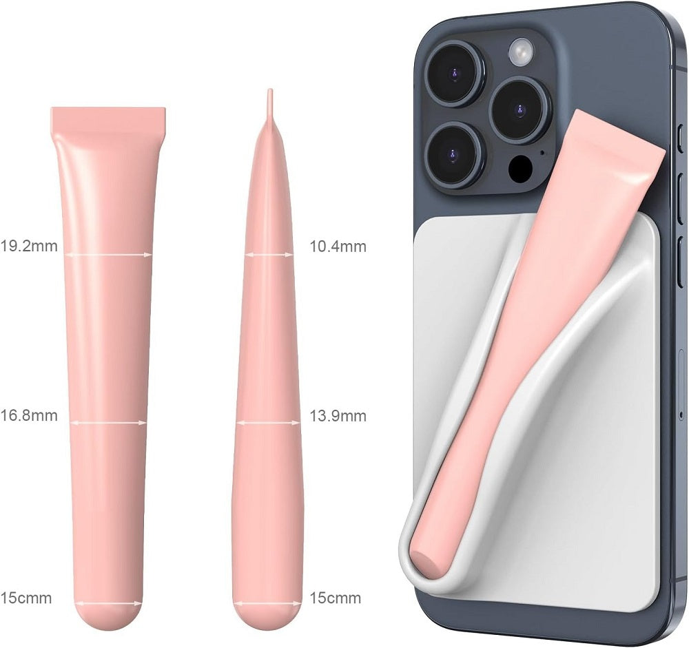 Silikon Lipstick/Leppestift Holder til mobiltelefon - Festes med lim