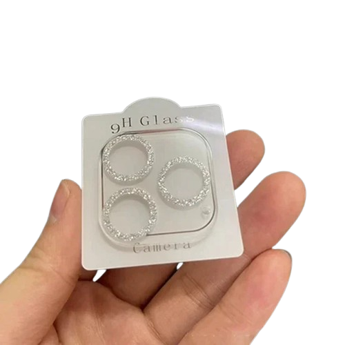 Bling Glitter Diamant Kamera Linsebeskytter for alle iPhone Modellene - Glitter linsebeskytter