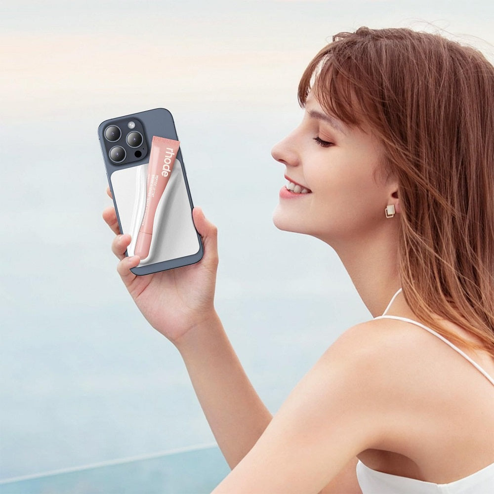 Silikon Lipstick/Leppestift Holder til mobiltelefon - Festes med lim