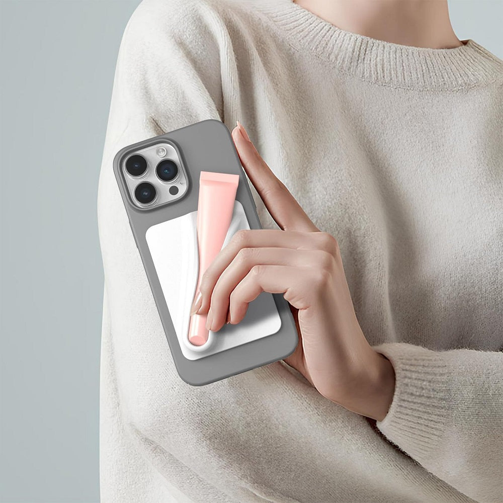 Silikon Lipstick/Leppestift Holder til mobiltelefon - Festes med lim
