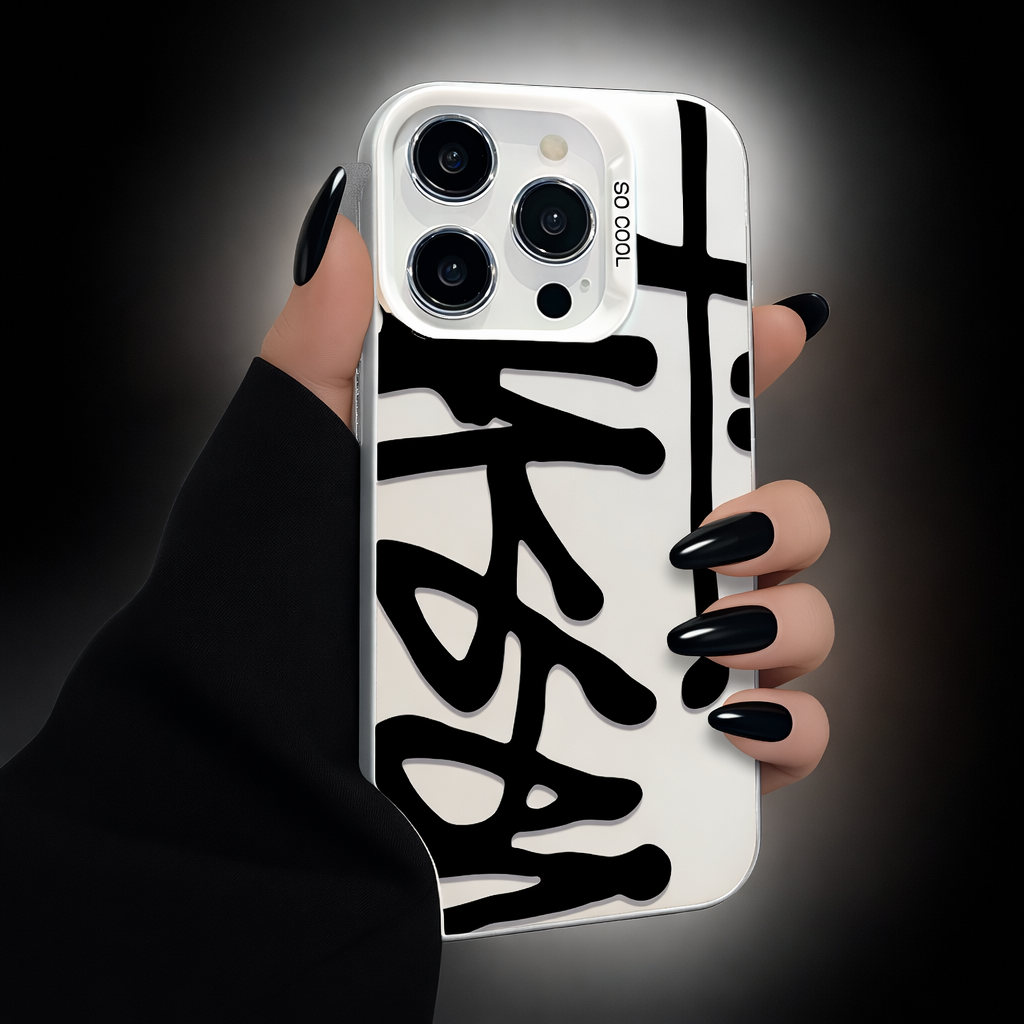 Stilrent og Støtsikkert Mobildeksel med Anti-Fingeravtrykk - iPhone 16 Pro Max