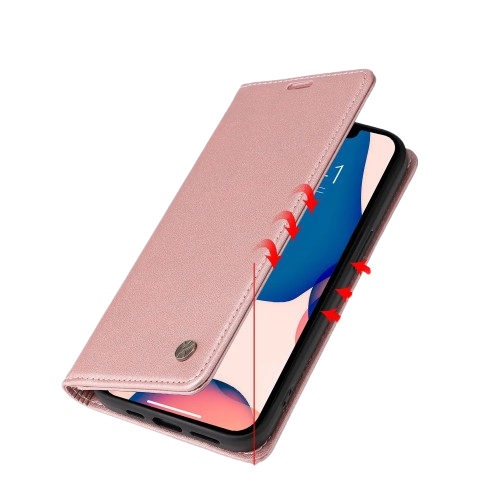 Skinn Flip-Deksel med Kortholder - iPhone 16