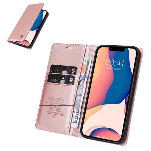 Skinn Flip-Deksel med Kortholder - iPhone 14 Pro Max