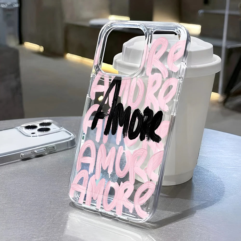 Gjennomsiktig "Amore" Deksel - iPhone 16 Plus