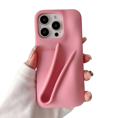 Silikon Lipstick/Leppestift/Lipgloss Holder Mobil Deksel - iPhone 14 Pro Max