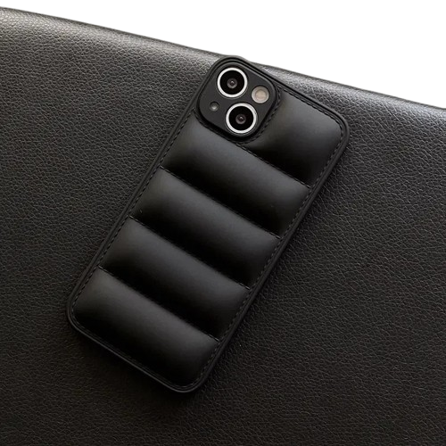 Silikondeksel Med Dunjakke-Look - iPhone 14 Pro Max