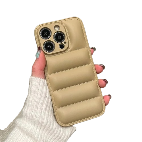 Silikondeksel Med Dunjakke-Look - iPhone 14 Pro Max