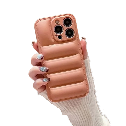 Silikondeksel Med Dunjakke-Look - iPhone 14 Pro Max