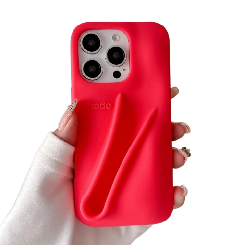 Silikon Lipstick/Leppestift/Lipgloss Holder Mobil Deksel - iPhone 14 Pro Max