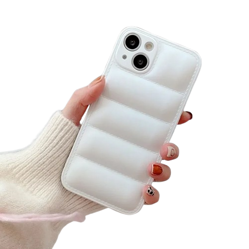 Silikondeksel Med Dunjakke-Look - iPhone 14 Pro Max