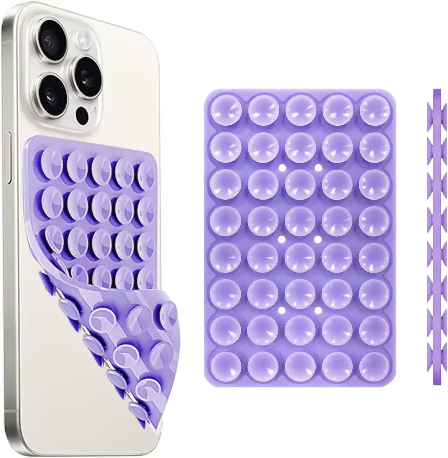 Dobbeltsidig Silikon Sugekopp Mobilholder – Håndfri Telefonfeste